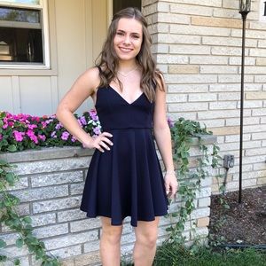 Navy blue homecoming dress